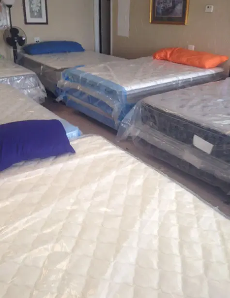 Different sizes of mattress in one place