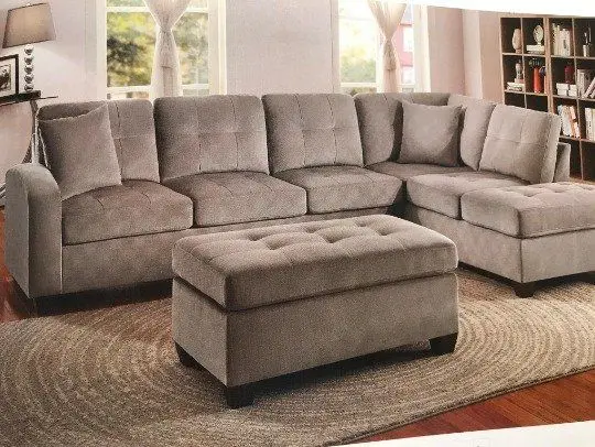 Sectional sofa located in hall