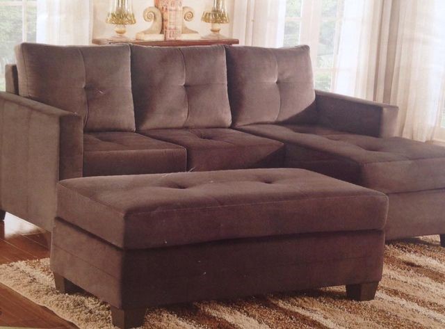 A brown sofa set